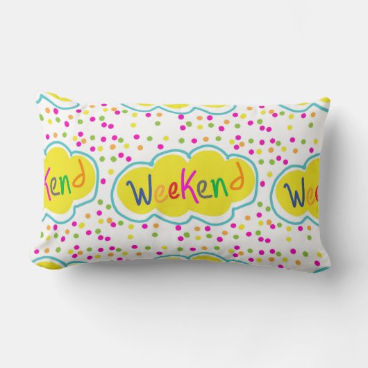 週末の枕 ランバークッション (正面)
