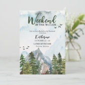週末の森　独身最後の週末 招待状 (スタンド正面)