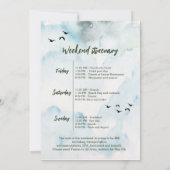 週末の森　独身最後の週末 招待状 (裏面)