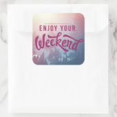 週末の準備ができている スクエアシール (バッグ)