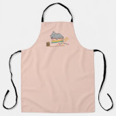 週末の猫を予約 エプロン (正面)