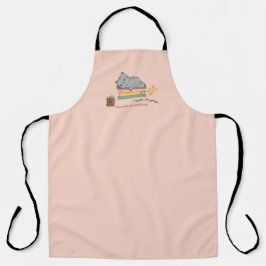 週末の猫を予約 エプロン