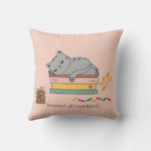 週末の猫を予約 クッション (裏面)