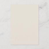 週末の目的地ビーチ結婚式ようこそ抱き枕 エンクロージャーカード (裏面)