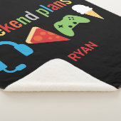 週末の計画ゲーマーキッズビデオゲームスナック シェルパブランケット (3/4)