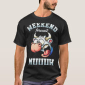 週末の週間予報 金曜日の休日 就業週 ギフト Tシャツ (正面)