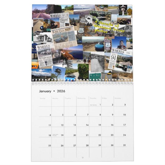 週末の運転者のサンディエゴ2011のカレンダー カレンダー (1月 2026)