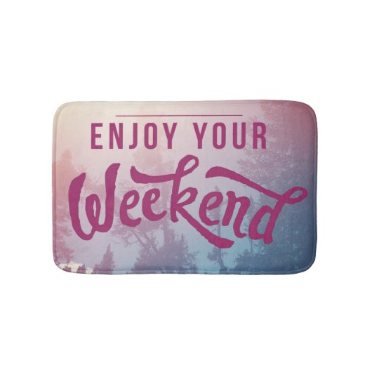 週末の間用意して下さい バスマット (正面)
