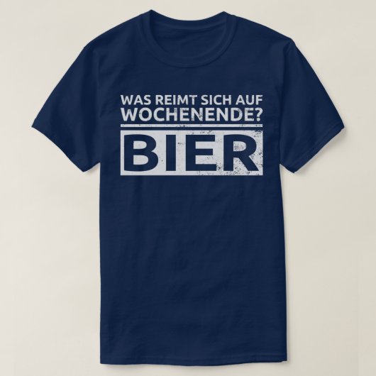 週末の韻 ビール ビール 飲み人 ビール 愛好者 父 Tシャツ (デザイン正面)