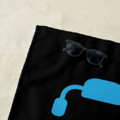 週末はゲーマーのビデオゲームの軽食の子供を計画します ビーチタオル (インサイチュ)