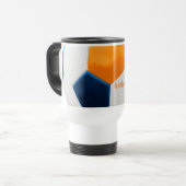 週末はサッカーのために作られている！ トラベルマグ (正面左)