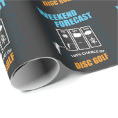 週末はディスクゴルフ- Frolfの100%のチャンスを予測しました ラッピングペーパー (ロールコーナー)