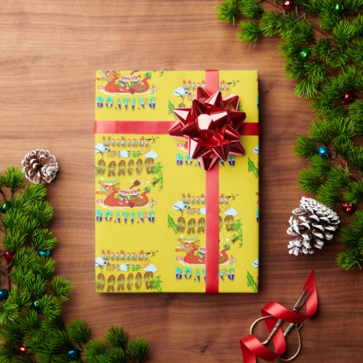 週末はドラゴンボート ラッピングペーパー (クリスマスギフト)
