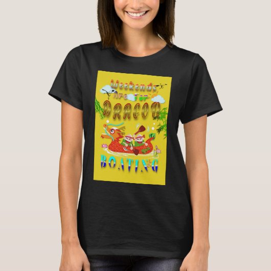 週末はドラゴンボート Tシャツ (正面)