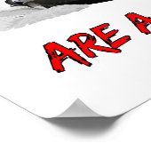 「週末はドラッグだ！」というデザイン ポスター (角)