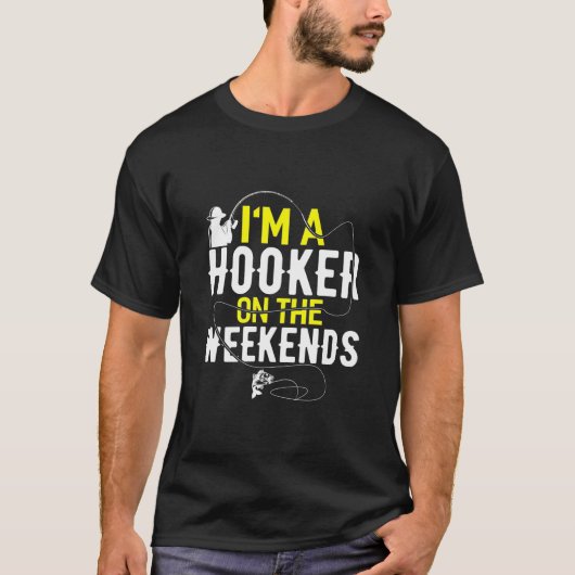 週末はフィッシャーだ Tシャツ (正面)