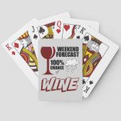 週末はワインの曇った100%のチャンスを予測しました トランプ (裏面)