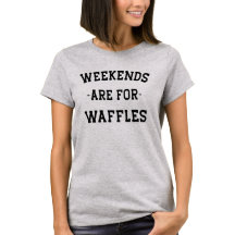週末はワッフルTシャツ