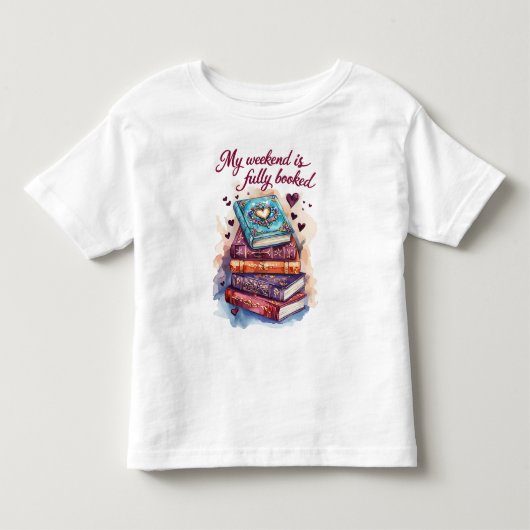 週末は完全予約済み トドラーTシャツ (正面)