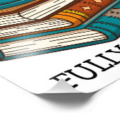 週末は本でいっぱい! 本好きのためのデザイン フォトプリント (角)