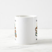 週末は本に埋もれて コーヒーマグカップ (中央)