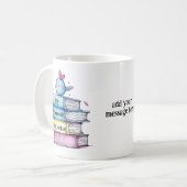 週末は本三昧 | おもしろ本好きな人へ コーヒーマグカップ (正面左)