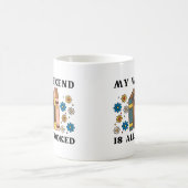 週末は満室だ コーヒーマグカップ (中央)