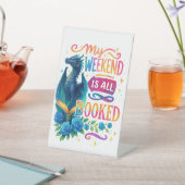 週末は満室だ 台座サイン (インサイチュ)