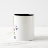 週末は満席だ ツートーンマグカップ (中央)