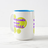 週末はFLYBALL用 ツートーンマグカップ (正面左)