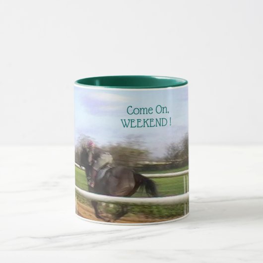 週末までのレース マグカップ (中央)