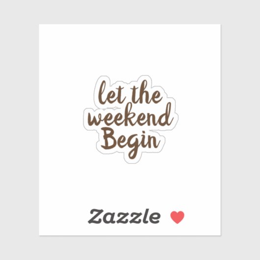 週末を始める シール (シート)