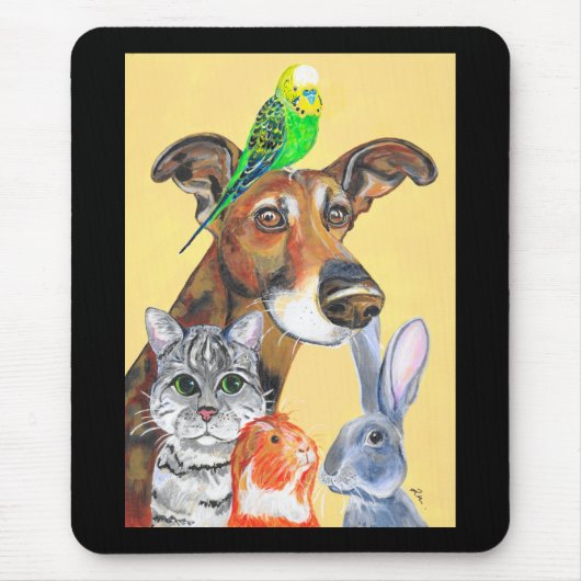 週末を待っているデザイン マウスパッド (正面)