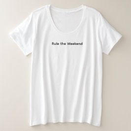 週末を支配するTシャツ プラスサイズTシャツ