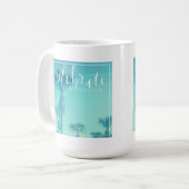 週末を祝って下さい コーヒーマグカップ (正面左)