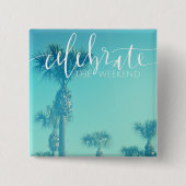 週末を祝って下さい 缶バッジ (正面)