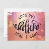 週末を見て来る ポストカード (正面/裏面)