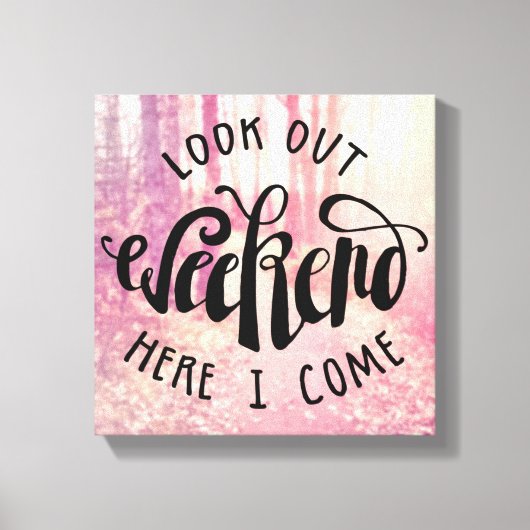 週末を見る来2 キャンバスプリント (正面)