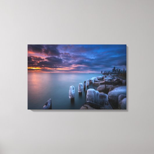 週末を過ぎて私はベッドから出ることにした キャンバスプリント (正面)