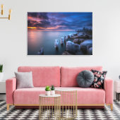 週末を過ぎて私はベッドから出ることにした キャンバスプリント (インサイチュ (リビング))