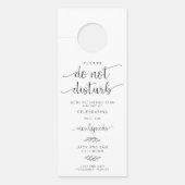 週末を邪魔しな結婚い ドアノブサイン (正面)