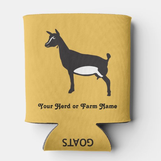 週末カスタマイズ予測ナイジェリア矮星ヤギ 缶クーラー (裏面)