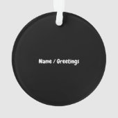 週末カスタマイズ予測バーボンの可能性100% オーナメント (裏面)