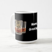 週末カスタマイズ予測バーボンの可能性100% コーヒーマグカップ (正面左)