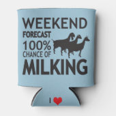 週末カスタマイズ予測3つの乳製品ヤギ 缶クーラー (正面)