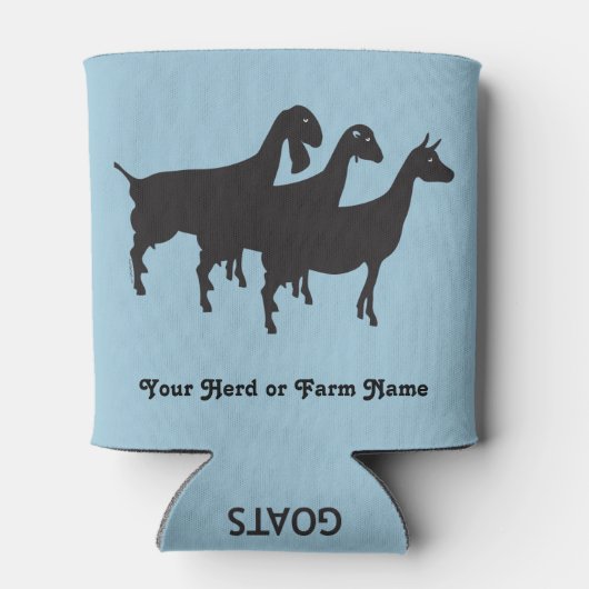 週末カスタマイズ予測3つの乳製品ヤギ 缶クーラー (裏面)