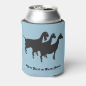 週末カスタマイズ予測3つの乳製品ヤギ 缶クーラー (缶裏面)