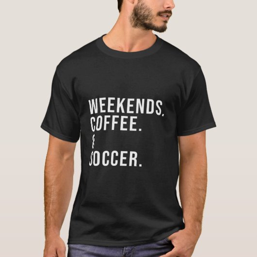 週末カフェ サッカー マザーズデー サッカーママ Tシャツ (正面)