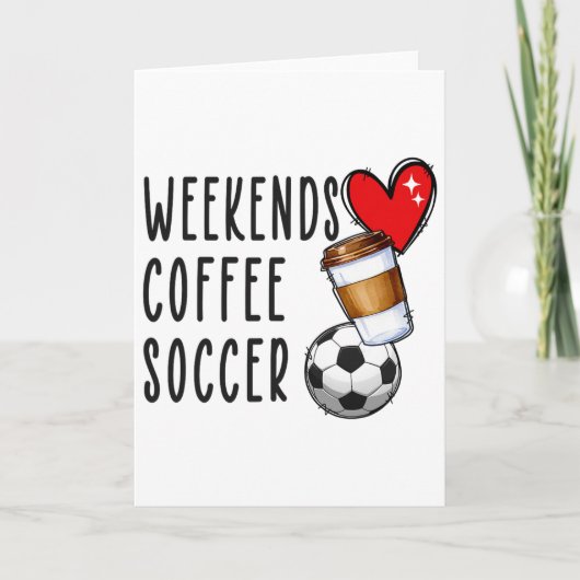 週末コーヒーサッカー カード (正面)