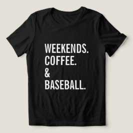 週末コーヒー野球スポーツ好き トライブレンドTシャツ